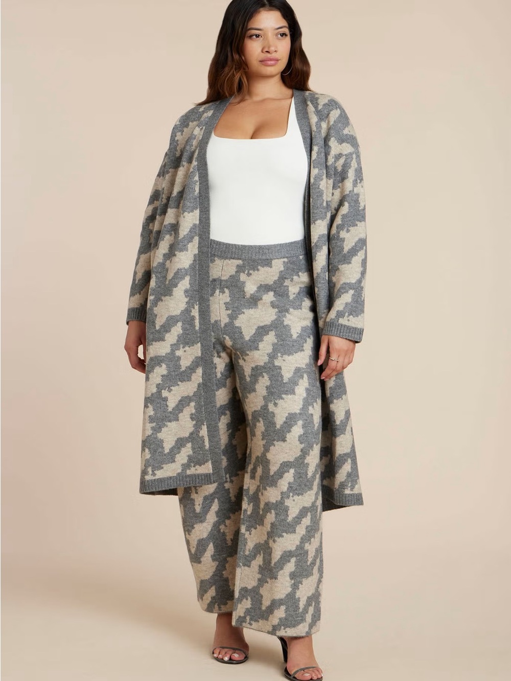 Eloquii Intarsia Sweater Duster